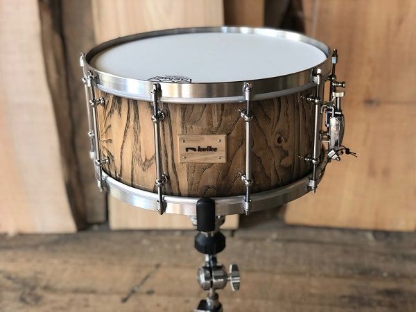 【高島屋選定品】＜koikedrums＞ 栗の木 スネアドラム（14”×6.5”） F4N-0579