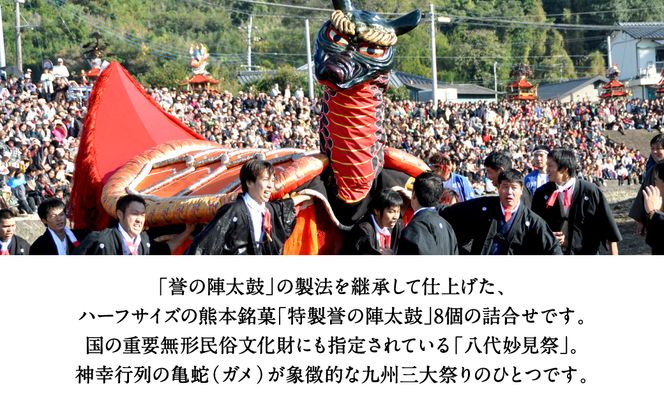 ご当地 陣太鼓 八代妙見祭 8個入り 香梅 銘菓 和菓子 ようかん 餅