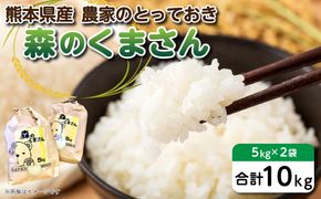 【令和6年産】熊本県産 森のくまさん 農家のとっておき 5kg×2袋