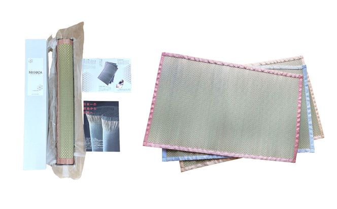 【麻の葉】赤ちゃんにやさしい寝ゴザ ブルー い草 いぐさ シーツ ござ ネゴザ 畳 ラグ マット 寝具和風 和 国産 日本製 熊本県 八代市