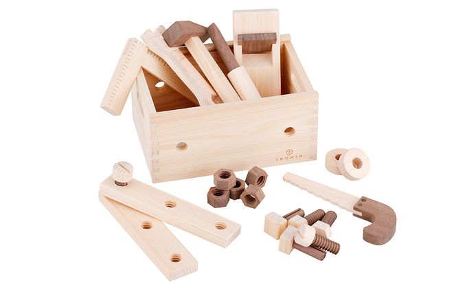 八代市産材 IKONIH 大工 セット 12種 木工玩具 おもちゃ