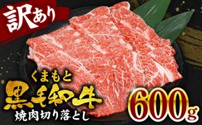 【訳あり】 くまもと黒毛和牛 焼肉 切り落とし 600g