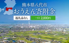 返礼品なし 熊本県八代市 おうえん寄附金(2,000円単位でご寄附いただけます)