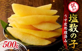 訳アリ塩数の子500g（うす皮剥き）【余市の数の子】ワケアリ数の子 北海道数の子 余市数の子 おすすめ数の子 お手軽数の子 塩カズノコ 塩数の子 高級鮨店御用達数の子_Y126-0001