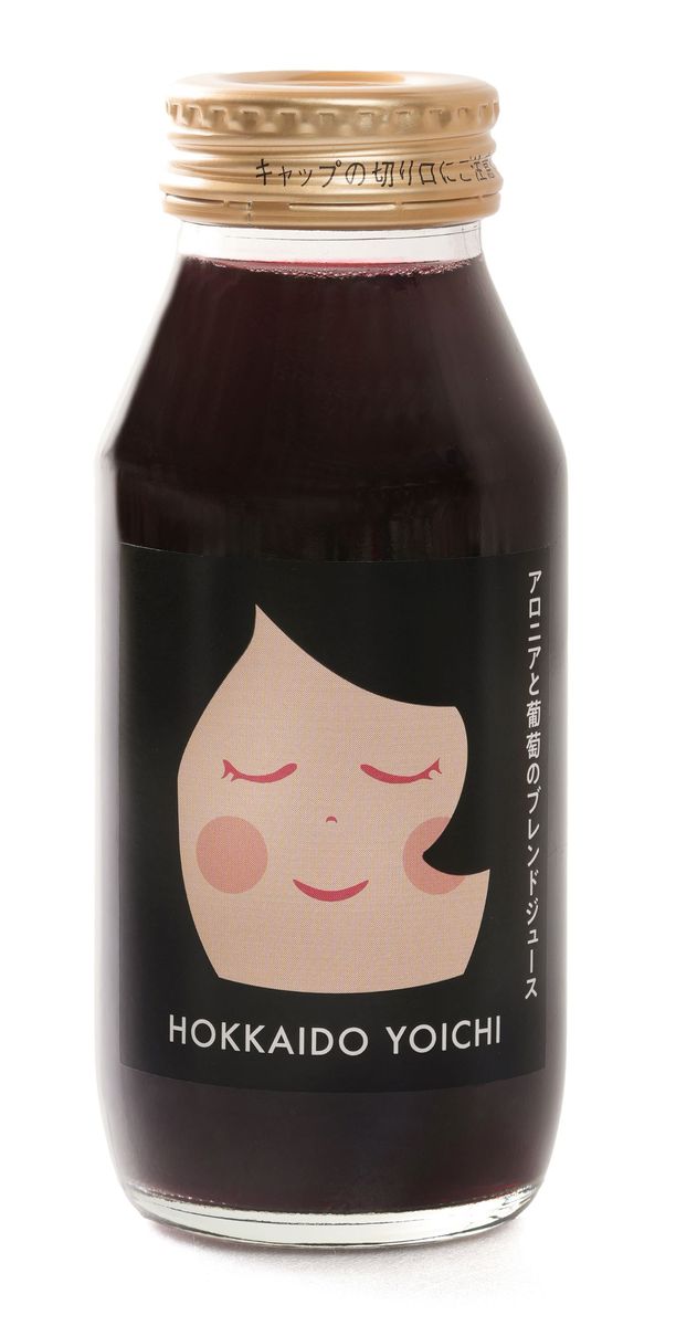 余市産 アロニア・ぶどう果汁100％ジュース 添加物無添加 180ｍｌ×30本セット_Y018-0070