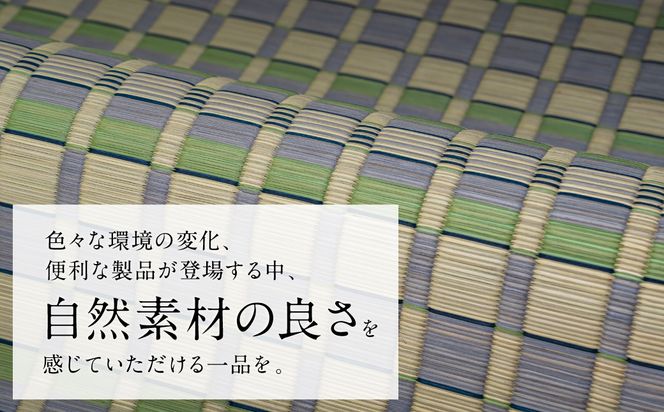 熊本県八代市産のい草を使って丹精込めて織り上げた『タロ』(サイズ：江戸間3畳)(カラー：グリーン) 国産 イグサ ラグ カーペット 絨毯 マット 敷き物