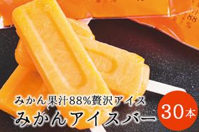 495.【早和果樹園】みかんアイスバー（氷菓）30本入（A495-3）
