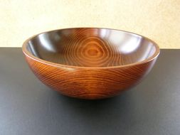 【漆工芸・黄薇彫】漆塗りサラダボウル050-011