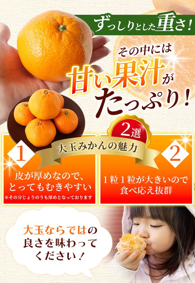 ボリューム満点！ 秀優品 大玉 温州みかん 4kg【2L～3Lサイズ】【2025年12月から2026年２月下旬頃に順次発送】＜味好農園＞/ 温州 蜜柑 みかん 柑橘 果物 フルーツ ミカン 甘い 美味しい【agy018A】