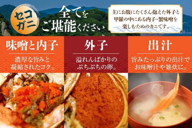 【セコガニ 訳あり（欠足 キズ 汚れなど）約120g×8匹 冷凍】R7.11月中旬以降順次発送 濃厚なカニ味噌とやみつきになる内子 外子が絶品 釜茹で 冷凍 07-09