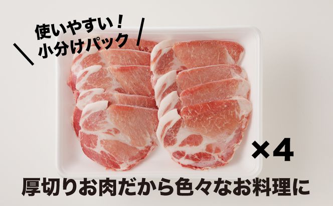 宮崎県産 豚肩ロース２㎏（500ｇ×4P）ガツンとBBQ K16_0077_1
