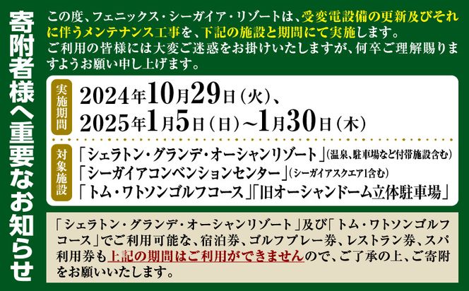 【100周年記念・1週間滞在プラン】ペア宿泊券　デラックスフロア_M029-047