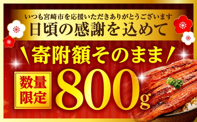 【数量限定】国産うなぎ蒲焼4尾(計800g以上) 鰻蒲焼 ウナギ蒲焼用たれ さんしょうのセット(うなぎ1尾180g以上の鰻4尾からなるウナギの詰め合わせ)_M040-011-UP