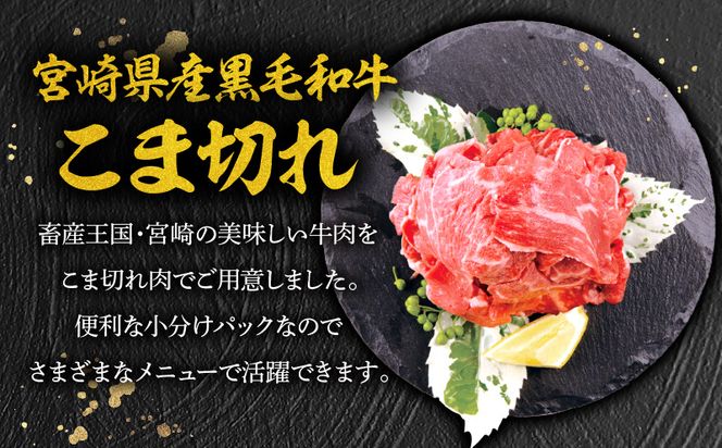 【期間限定】宮崎牛ウデスライス500g×2 宮崎県産黒毛和牛小間切れ100g×2 合計1.2kg_M132-023-UP