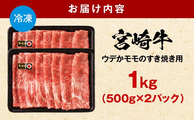 宮崎牛赤身すき焼き用500g×2_M132-062-01