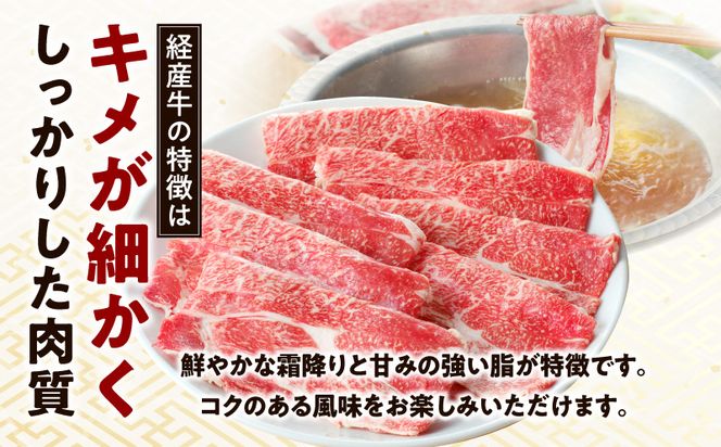 黒毛和牛（経産牛）肩ローススライス（計1.0kg）_M132-080