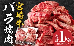 宮崎牛バラ焼肉　1kg_M144-020