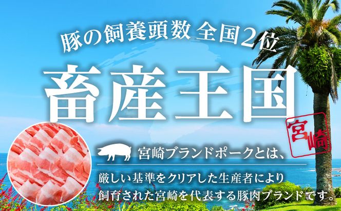 宮崎ブランドポークバラ2mmスライスしゃぶしゃぶ用 合計1.6kg_M199-006