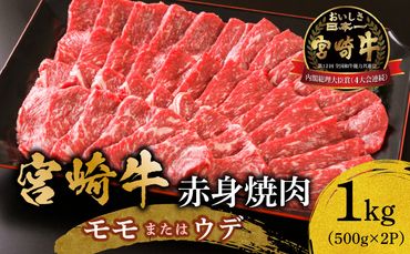 宮崎牛赤身焼肉1kg_M299-003