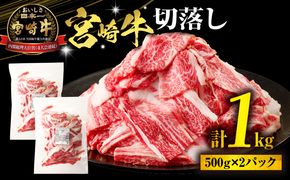 宮崎牛切落し1kg（500g×2パック）_M318-003