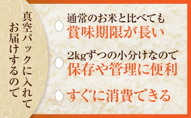 宮崎県産ブレンド米 真空パック 2kg×6袋（合計12kg）_M343-002