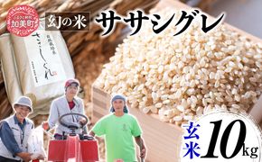 新米 令和6年産 ササシグレ 玄米 10kg