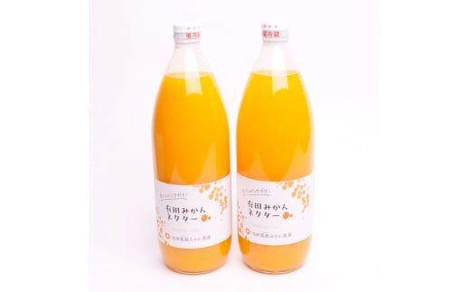 とろり みかんネクター1000ml×2本[無添加100%ストレートジュース][有田みかんジュース][ikd097A]