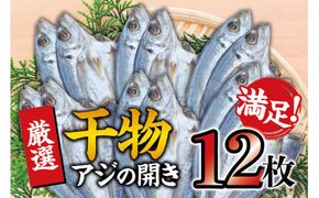 干物セット 満足の内容量！アジの開き12枚セット ／ アジ あじ 干物 ひもの 詰め合わせ 干物【sio115A】