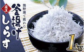 釜揚げしらす1kg（箱入り） / しらす シラス 釜揚げ 魚 【ojs004】