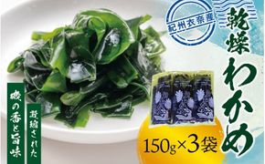 紀州衣奈産 乾燥わかめ 150g×3パック(2025年産)【sml102E】