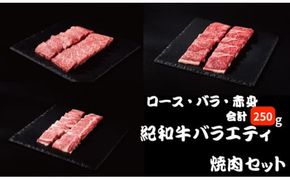 紀和牛バラエティ焼肉セット(ロース・バラ・赤身合計約250g) 【冷蔵】/ 牛  肉 牛肉 紀和牛 ロース 赤身 バラ 焼肉 焼き肉 250g【tnk306-1】