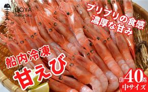 【甘えび（あかえび）船内冷凍 中サイズ40匹入り 700g前後】 冷凍 兵庫県香住産 えび エビ 海老 あまえび 刺身 味噌汁 出汁 大人気 人気 おすすめ  香美町 香住 山陰 国産 刺身 海鮮 魚や HARATOKU 56-02