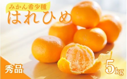 【先行予約】希少種みかん はれひめ 秀品 約5kg (25個～30個) ※2025年12月中旬～2026年2月初旬頃に順次発送予定（お届け日指定不可）/ 和歌山 みかん ミカン はれひめ フルーツ 