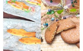 鮎8個・みかんサブレ9枚 詰め合わせセット　クッキー サブレ 焼き菓子 菓子 お菓子 餡 ギフト【fks107A】