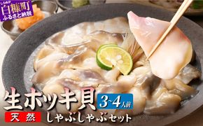 北海道 天然 生 ホッキ貝 しゃぶしゃぶ セット 選べる 3～4人前｜ふるさと納税 貝 魚介 海鮮 ホッキ貝 ほっき 北寄貝 貝柱 しゃぶしゃぶ 鍋 家族 国産 北海道産 冷凍 贈答用 贈り物 ギフト