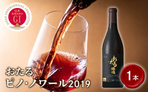 ロンドン国際ワインコンクール2021 銅賞受賞 北海道 ワイン おたる ピノ・ノワール 2019 750ml × 1本 ミディアム 赤ワイン 余市町産 ぶどう 酒 洋酒 果実酒 アルコール 繊細 果実