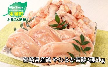 ＜宮崎県産鶏 やわらか若鶏2種5kg＞ K16_0016_2