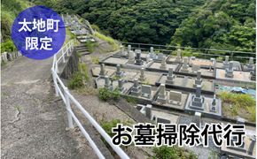 【太地町内限定】地元のお墓が気になるけど遠方にお住いの方に お墓掃除代行【stj001】