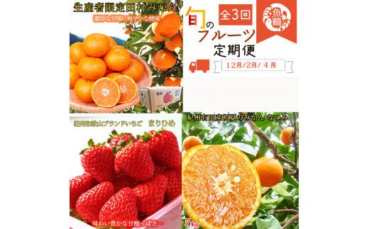 全3回】紀州和歌山産旬のフルーツ定期便 (田村みかん・いちご 全3回】紀州和歌山産旬のフルーツ定期便 (田村みかん・いちご