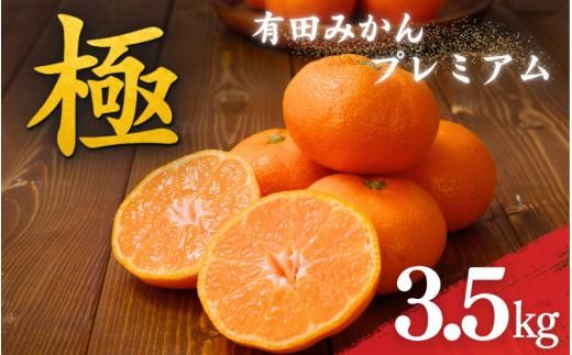 [先行予約] ＼光センサー選別/極 有田みかんプレミアム 約3.5kg 2S〜Lサイズ 有機質肥料100% ※2025年11月下旬頃〜2026年1月上旬頃に順次発送予定 [nuk168]