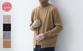   ベビーカシミヤ カーディガン  男性用《白田のカシミヤ》男性用サイズ:M（42）｜ニット 高級 希少 メンズ