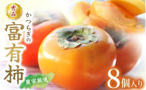 先行予約 富有柿 秀品8個入り こだわり農家厳選【2025年10月末頃から11月下旬頃順次発送】 / 柿 フルーツ 果物 かき 和歌山 かつらぎ 農家直送 贈答【kgr027】