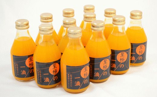 田村みかんの新鮮100％ジュース「至極の一滴」180ml×15本入り【tec935A】