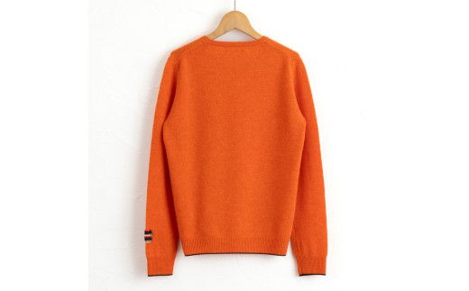 ラウンドネックプルオーバー(キャロット )男性用サイズ:S(40)≪白田のカシミヤ≫