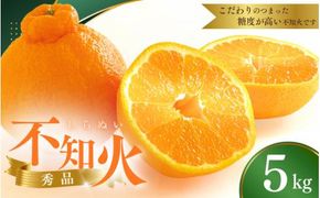【先行予約】秀品 ハウス不知火 5kg【L～4Lのサイズおまかせ】【2026年1月下旬から2025年２月下旬頃に順次発送】＜味好農園＞/不知火 デコポン 蜜柑 みかん 柑橘 果物 フルーツ 【agy0