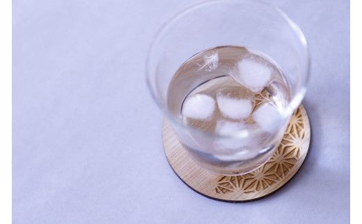 和柄コースター(丸麻の葉 くり抜きなし) 2枚セット 杢美 和柄コースター(丸麻の葉 くり抜きなし) 2枚セット 杢美