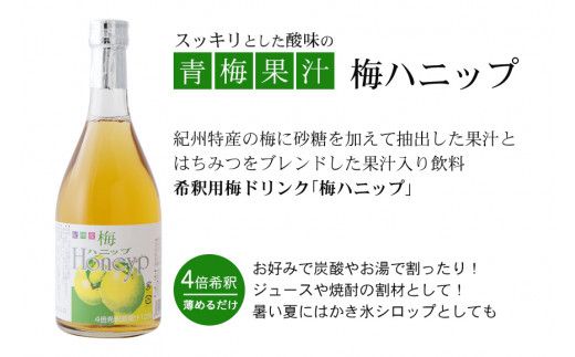 希釈用梅ドリンク 梅ハニップ 3本 / 飲料 ジュース 梅 ドリンク【prm005A】