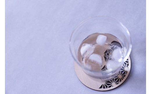 和柄コースター（丸麻の葉） 2枚セット 杢美-Mokuharu- おしゃれ