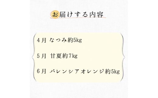 【3か月定期便】初夏にお届け！旬のみかん定期便【tkb112】