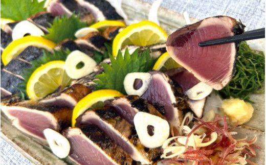＼鮮度抜群／ 太地町産 かつおのタタキ 約600g 【柵でお届け】【冷蔵便】【tgk108】